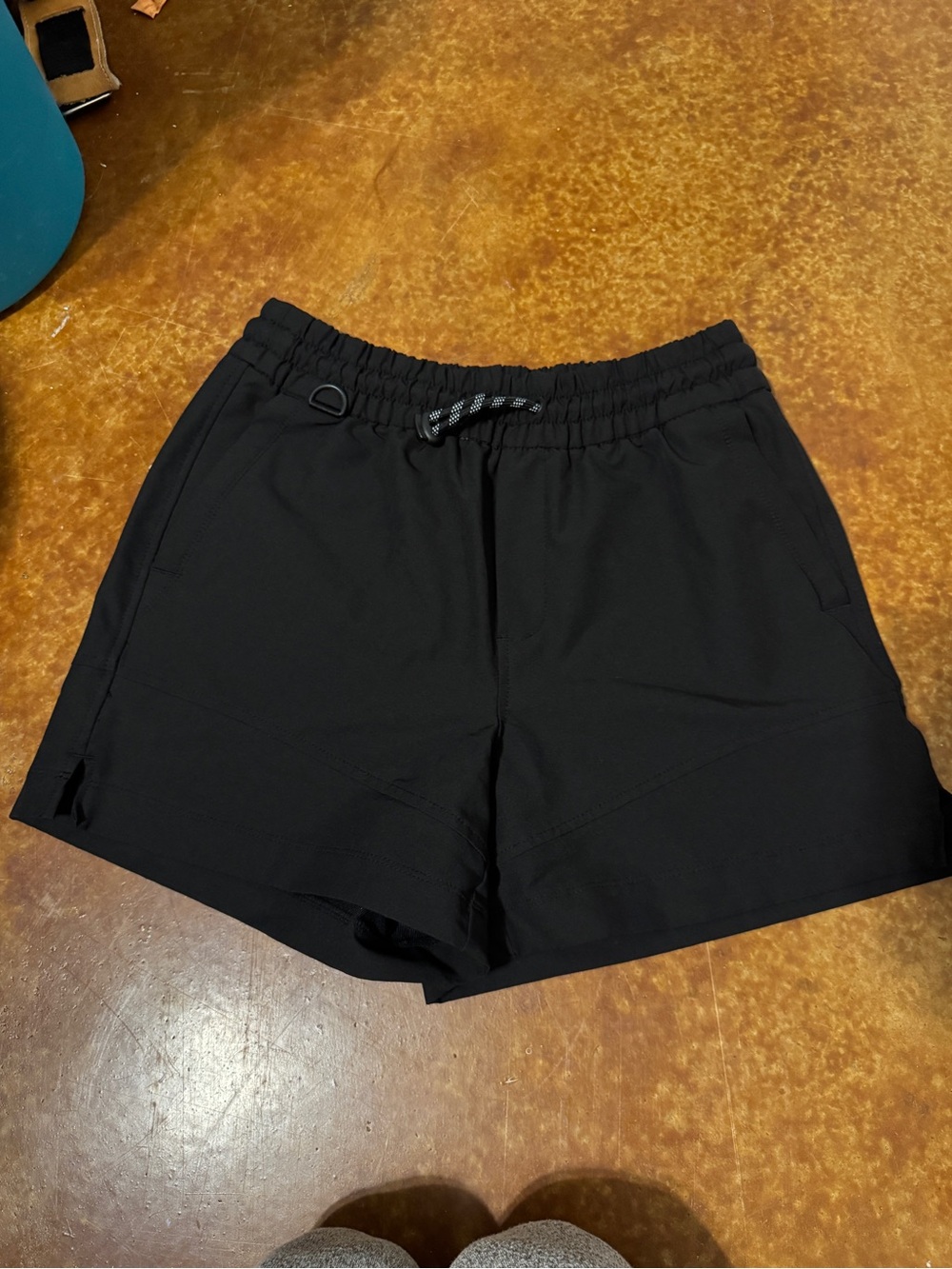 Womens Black Drawstring Shorts